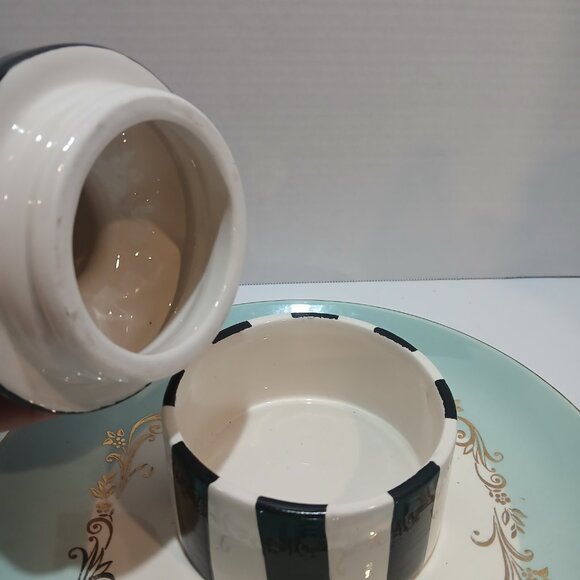 Halloween Retro Black Cat Ceramic Trinket Box - Picture 2 of 11